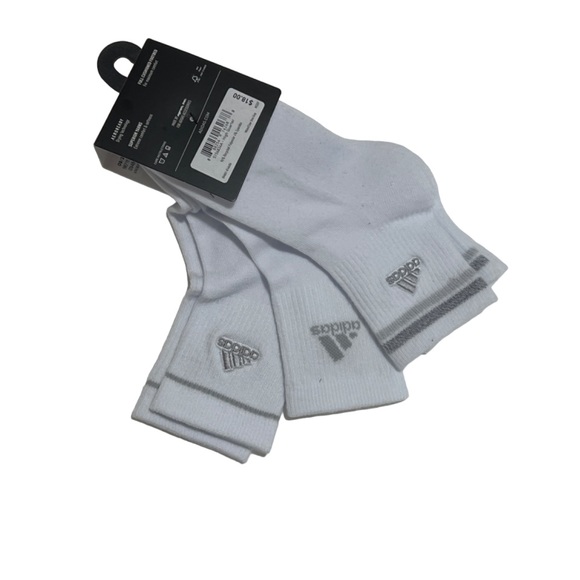 NWT Women's Adidas 3-Pack Cushioned Sport 2.0 High Quarter Socks - Picture 2 of 5